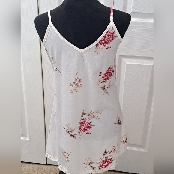 Floral Spring Slip Dress With A Bow Tie    Size M - Picture 6 of 8